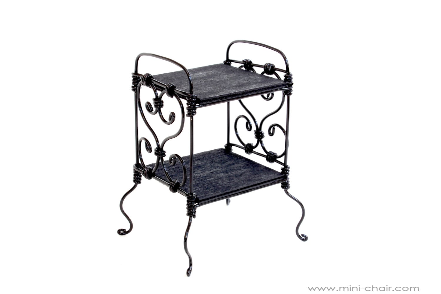 1/6 scale Bedside Table/ Nightstand Wrought Iron Black