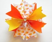 Candy Corn Hair Bow - Halloween Hair Bow - Candy Corn Bow - 3.5" Medium Spike Bow Candy Corn Hair Bow - Halloween Hair Bow - Candy Corn Bow - 3.5" Medium Spike Bow