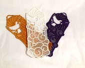 Dove Bookmark, Lace Dove Bookmark, Machine Embroidered Lace Dove Bookmark Dove Bookmark, Lace Dove Bookmark, Machine Embroidered Lace Dove Bookmark