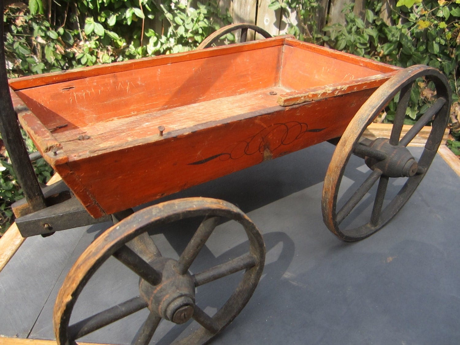 wooden toy wagon