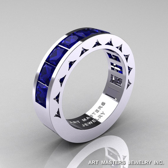 mens sapphire wedding ring