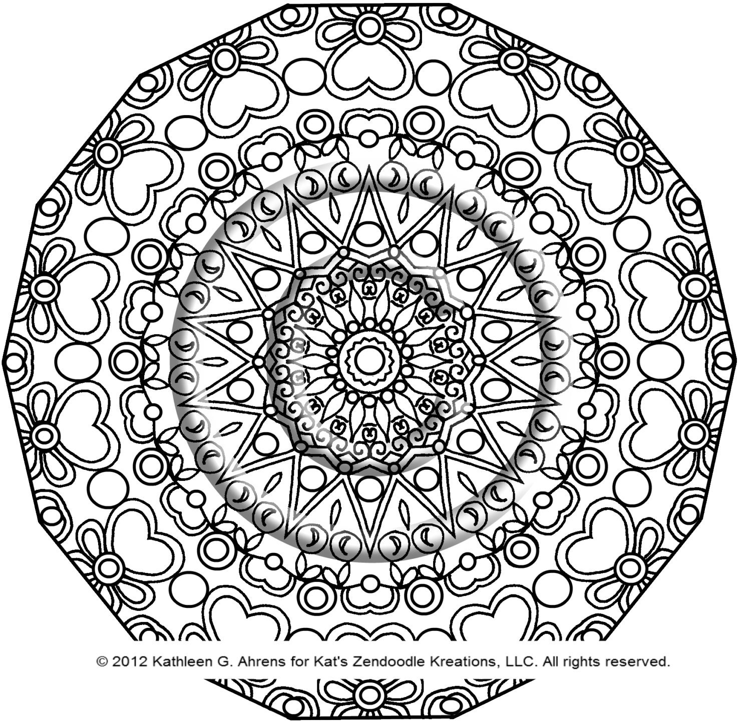 kaleidoscope coloring pages - photo #34