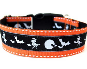 Halloween Dog Collar 1.5" Large Dog Collar