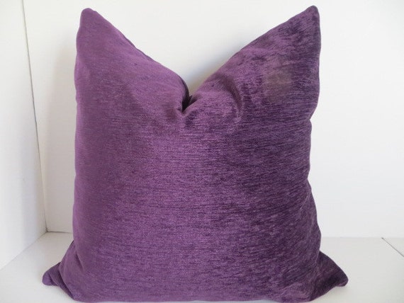 Plum Pillow Coveres, Lilac Velvet Pillow Covers, Decorative Pillow Covers , Plum Pillows ...