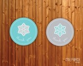 Winter Wonderland Party - PRINTABLE Favor Tags, turquoise and grey, by MyPartyDesign - Instant Download Il_170x135