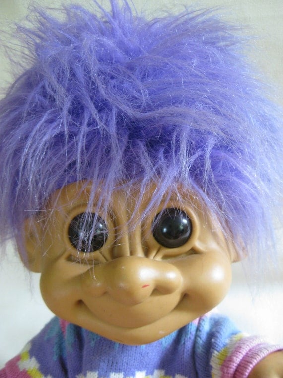 Vintage Giant RUSS Troll Doll