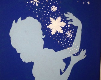 Silhouette elsa | Etsy