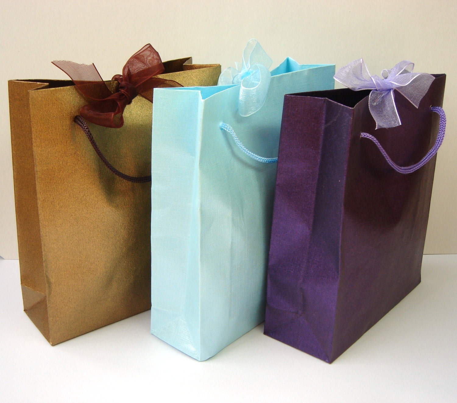 Gift Bag Colour choice metallic paper bag with by NoDittoDesign