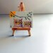 CUTE OWLS Colored Pencil Drawing, ACEO Small Format Art Nature Art
