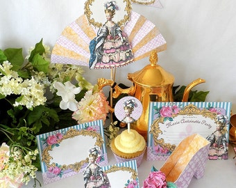 Marie Antoinette Printable Party Pack Kit Instant Download