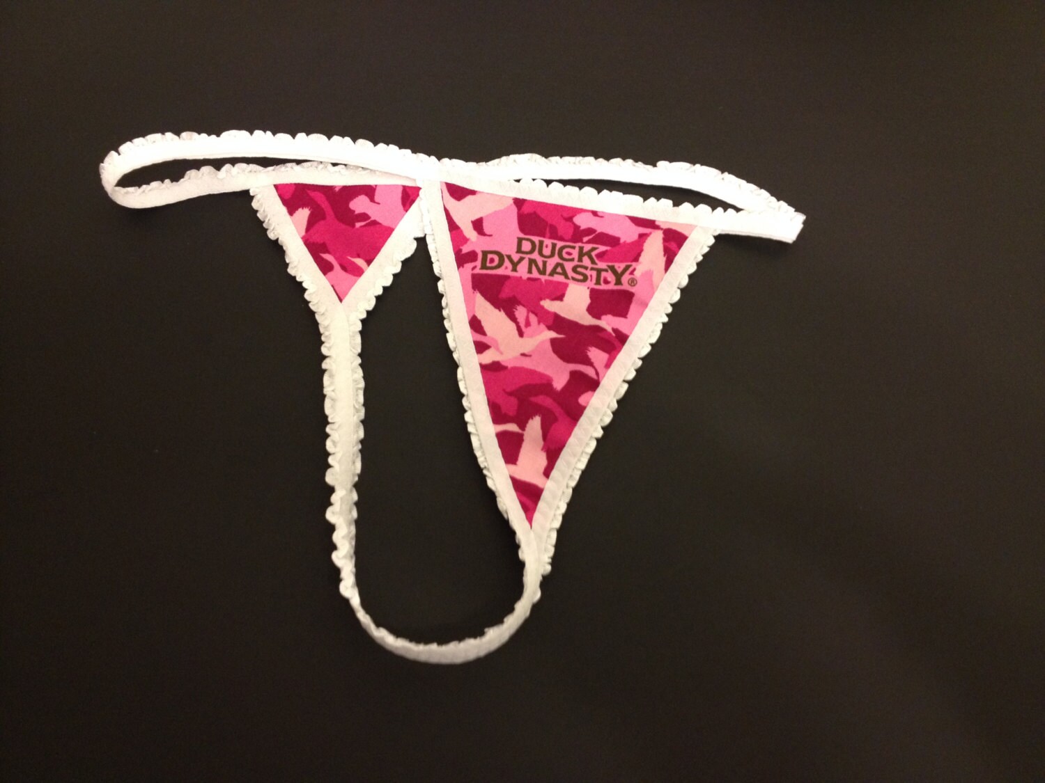 Duck Dynasty Pink Camo Thong G String Bachelorette by JustThongs
