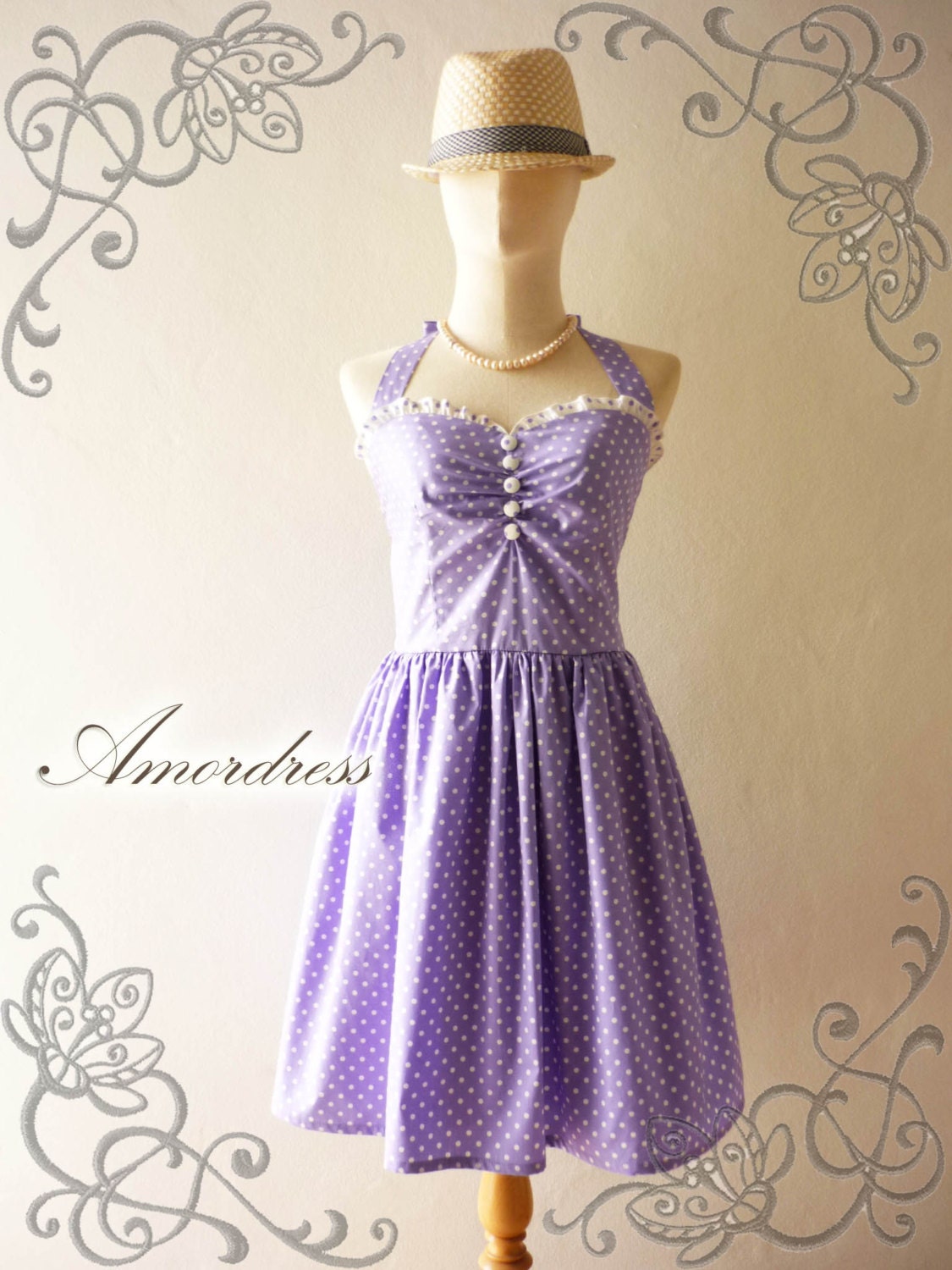 Purple Sundress Bridesmaid Dress Purple Summer Dress Party