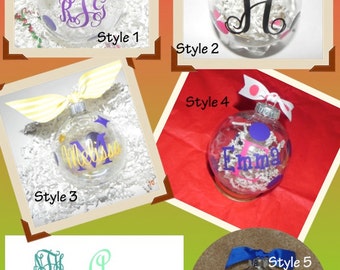 Shatterproof Personalized Christmas Ornament Free Shipping