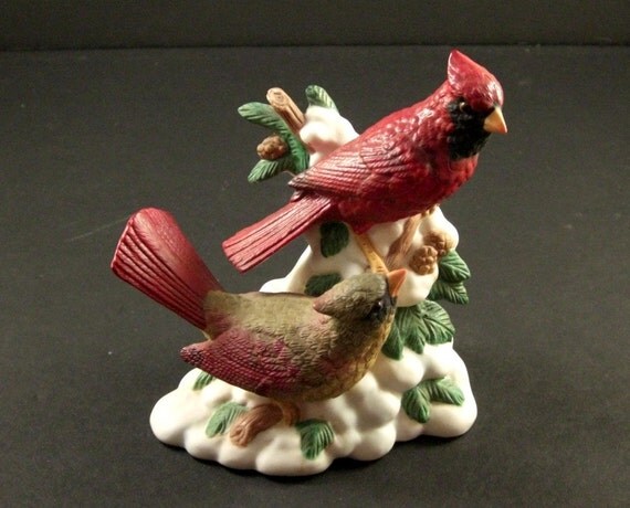 miniature cardinal figurines