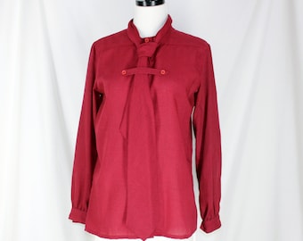 Vintage Blouse Givenchy for Chesa Maroon Shirt