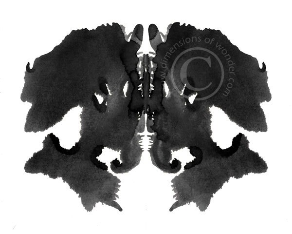 Printable Art INSTANT DOWNLOAD Rorschach ink blot Rorschach