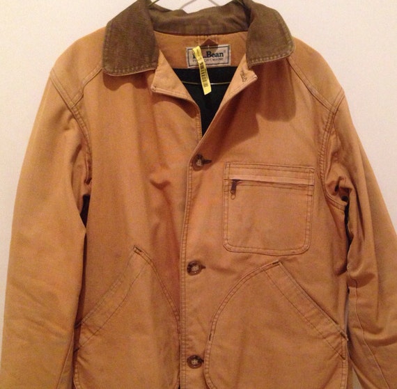 Vintage L L Bean wool-lined barn coat duck hunting chore coat