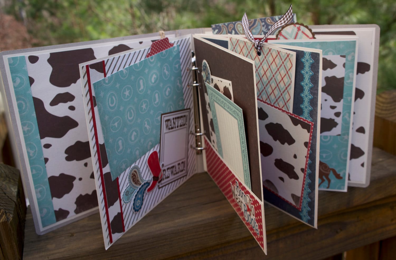 Horse Scrapbook Album Kit or Premade 8x8 Western Horse Theme