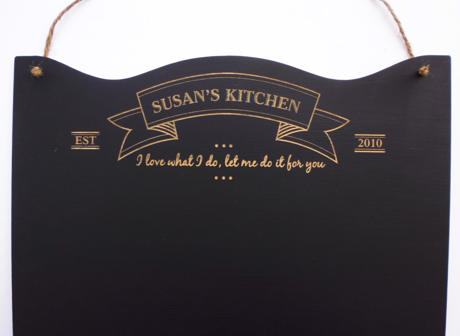 Personalized Chalkboard Large Menu Wedding Gift Kitchen Sign