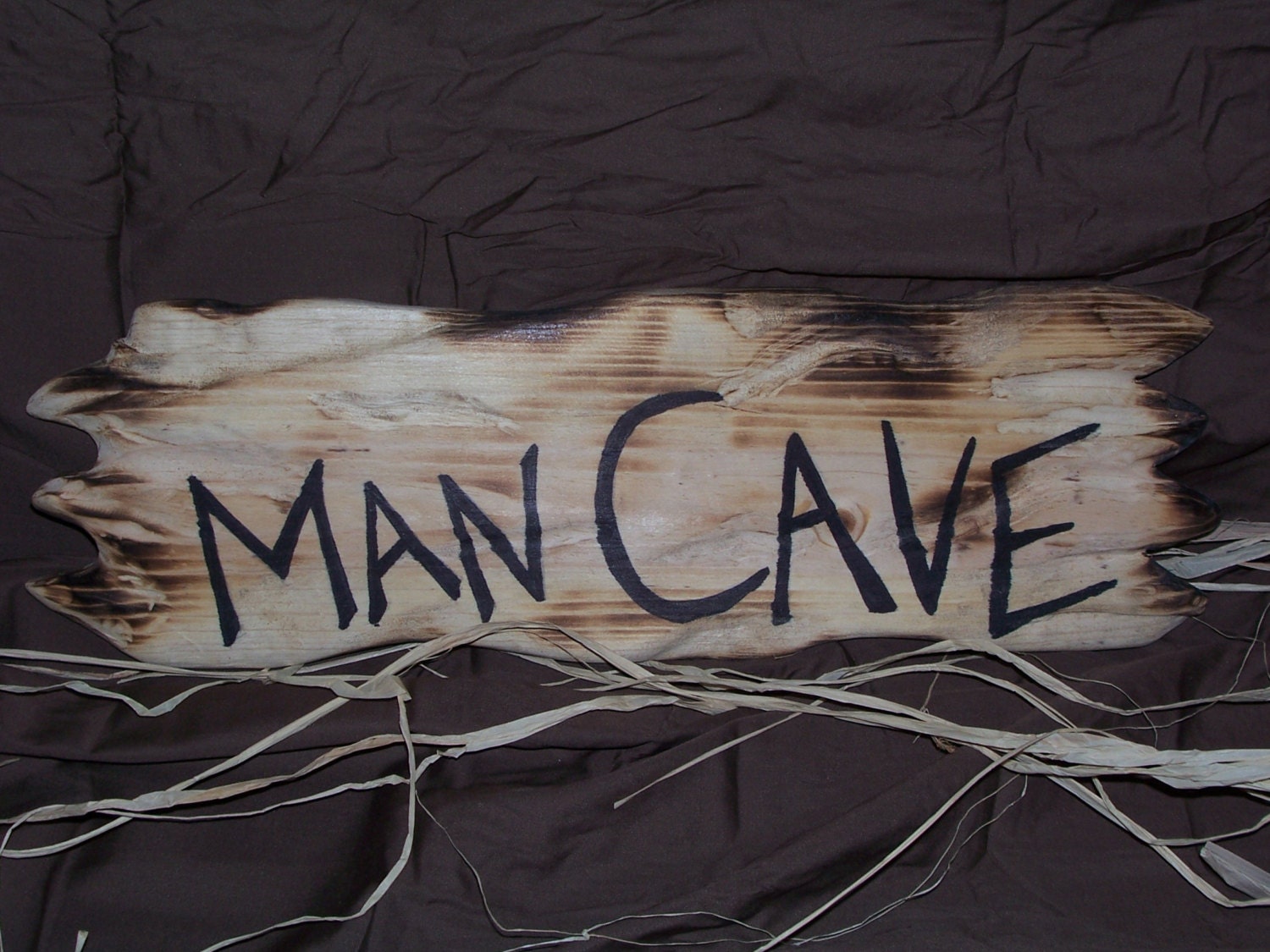 Chandeliers Pendant Lights  cave man rustic & sign