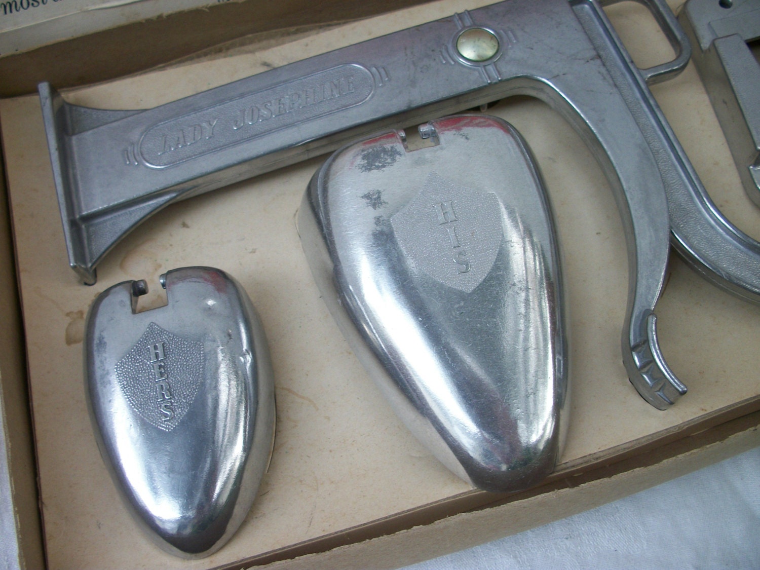 Vintage Lady Josephine Shoe Shine Holder Wall Mount