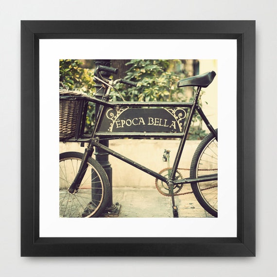 Spring decor bicycle art french decor rustic decor by Andrekart