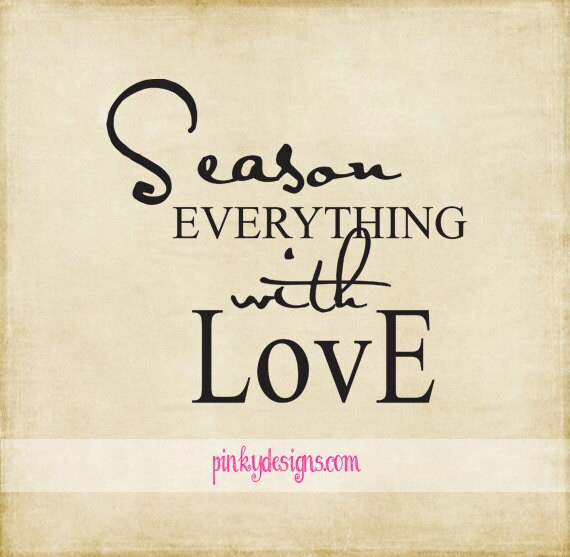 Items similar to Season Everything with Love Vinyl Wall Decal on Etsy