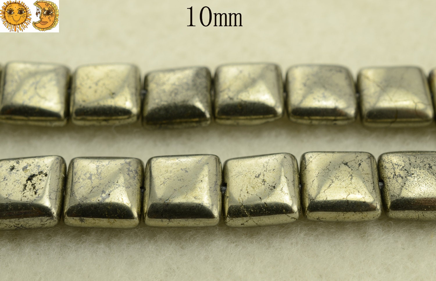natural pyrite bead