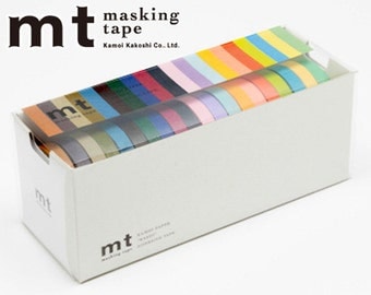 MT Washi Masking Tapes Set of 20 Colors - Each Tape is 7mm Wide x 10 Meters Long