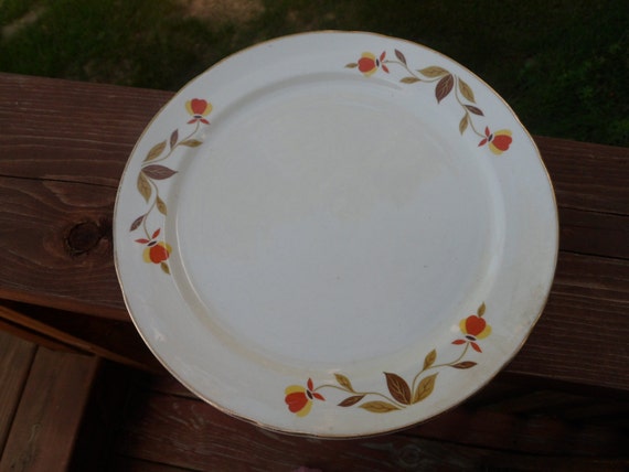 Hall Dinnerware Jewel T Dinner Plate Hall Jewel T pattern