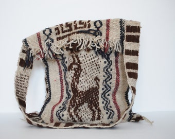 woven wool bag