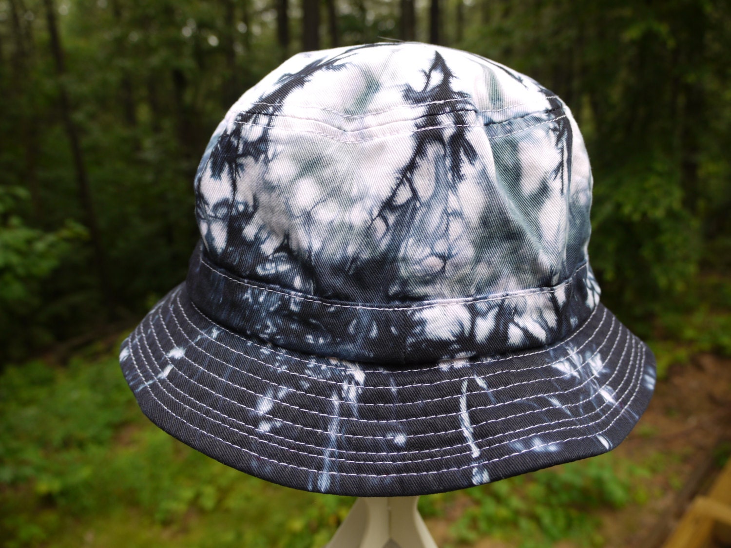 Tie dyed bucket hat 8 color options including black blue green