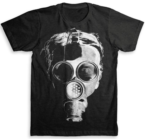 Gas Mask T Shirt American Apparel TriBlend by StrangeLoveTees