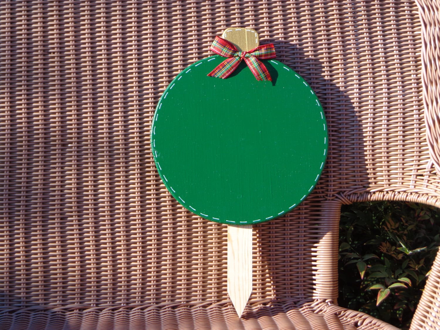 Christmas Ornament Wooden Yard Sign by craftsbycathe on Etsy