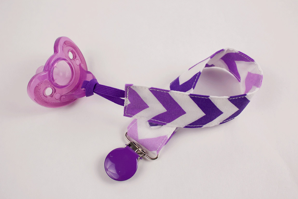 MultiPurple Pacifier Clip Soothie NUK NAM Avent Gumdrop