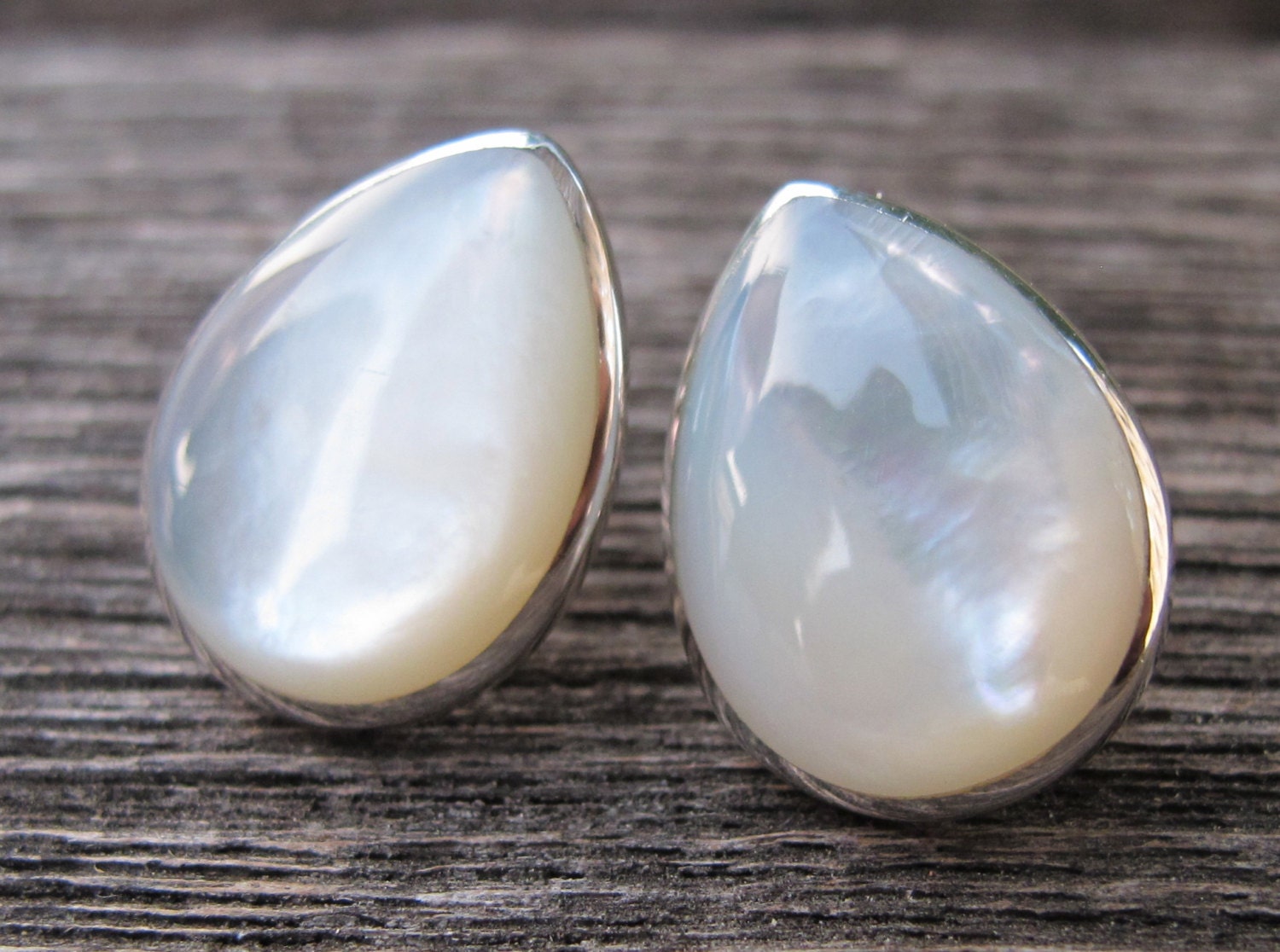 Shell Earrings Mother of Pearl Earrings Pearl Stud