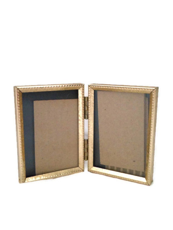 Gold Picture Frames Bi Fold Frames Hinged by SweetSomeday