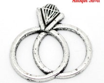 wedding ring charms for card making