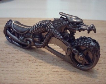 Fantasy Dragon Motorcycle Pocket Knife