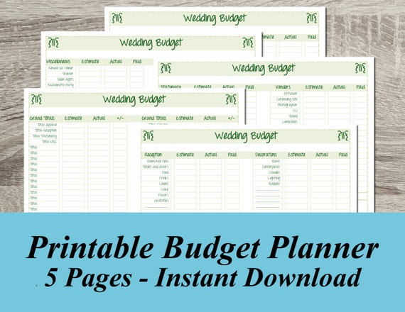 wedding budget planner software