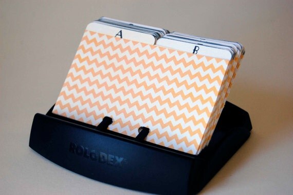 Printable Rolodex Alphabet Dividers in Butter by jodieRichelle
