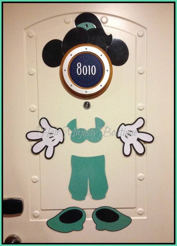 Items similar to Minnie Mouse as Jasmine Body Part Cruise Door Magnet ...