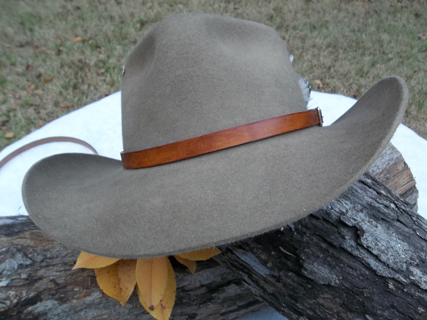 Hand Tooled Leather Hat Bands