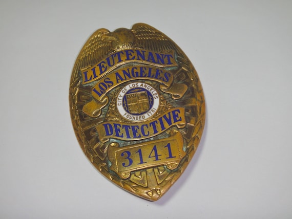 Vintage POLICE BADGE LAPD Los Angeles by Treasures2Happiness