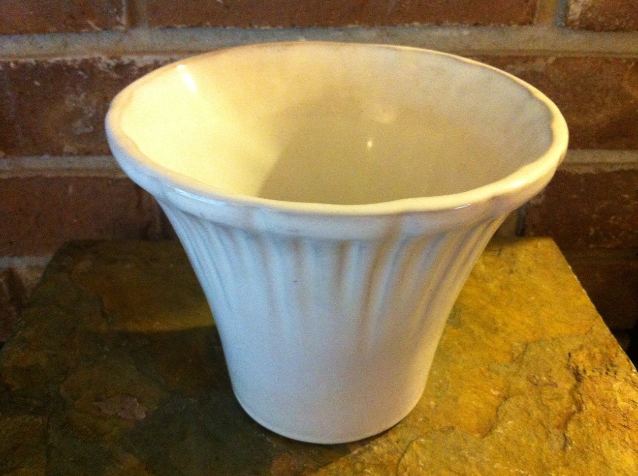 Vintage Art Pottery Frankoma Pottery Matte White by delovelyness