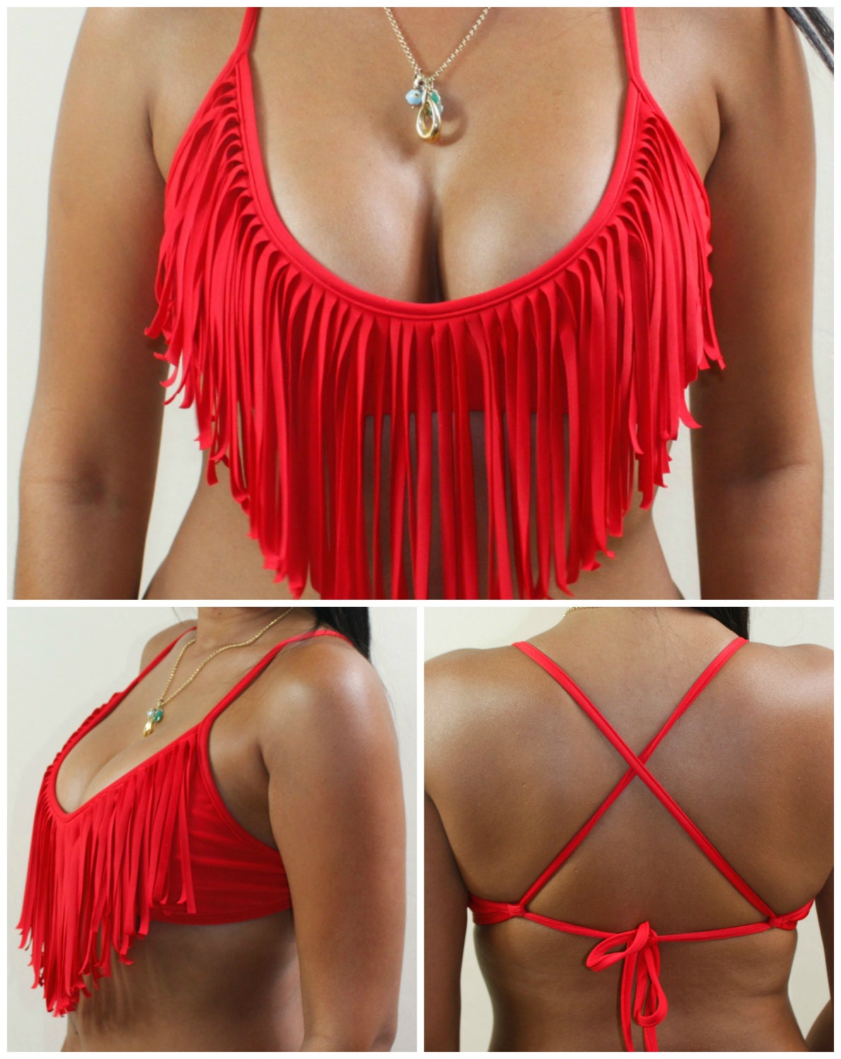 Wholesale Red Fringe Bikini Find the latest and trendy bandeau bikini top and swimsuits - black, pink, strapless,ruffle and push up at ZAFUL. We are pleased you with the latest trends in high fashion bandeau bikinis.
