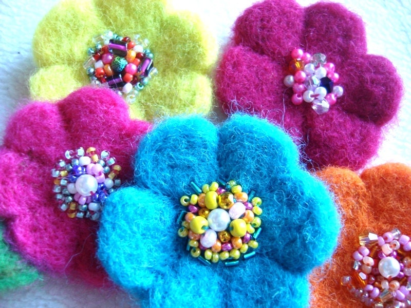 Needle Felting Tutorial Dry Felting Daisy Flower Making