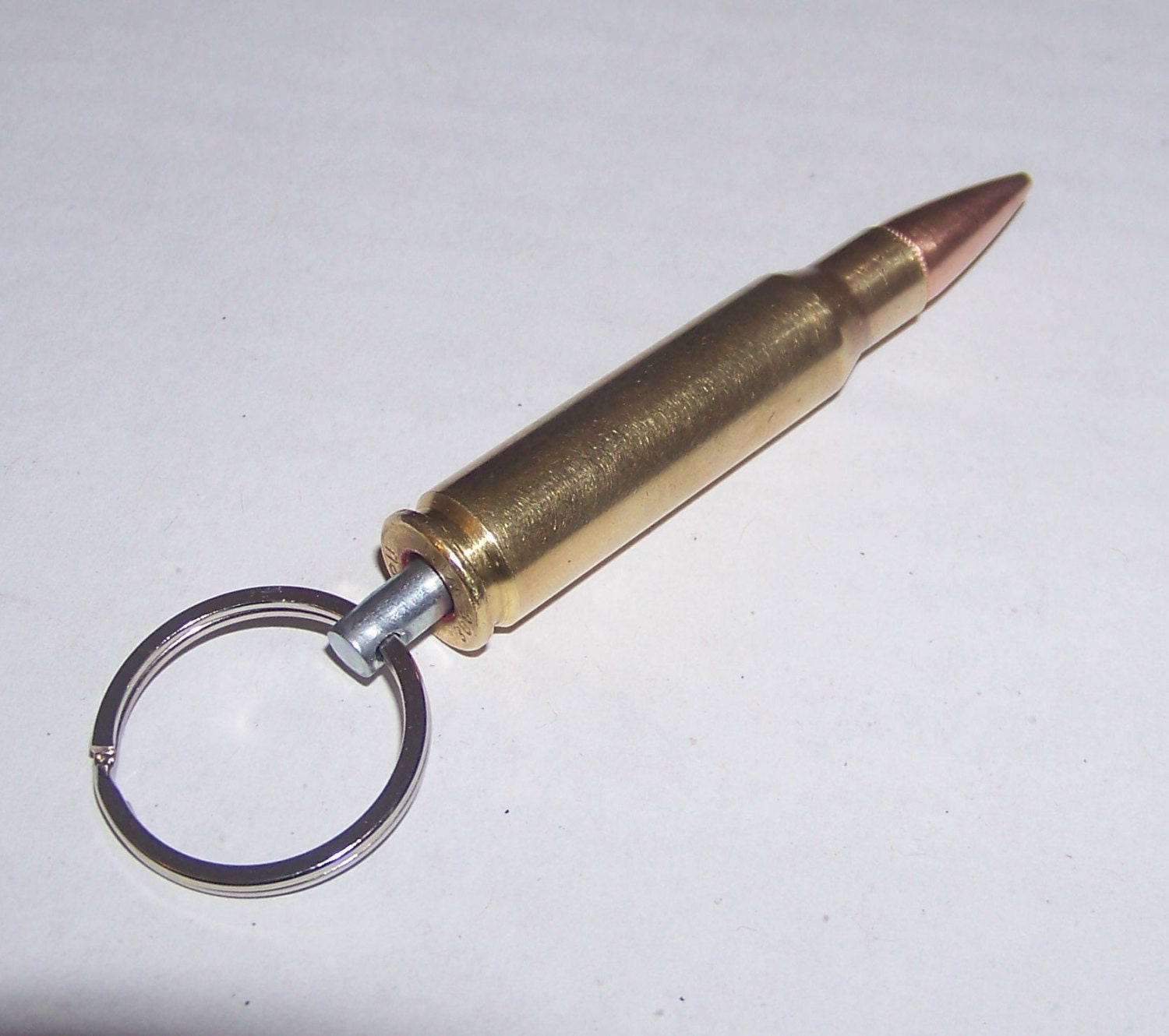 Bullet Key Chain Brass .308 Ammo Recycled. Brass .308 Bullet