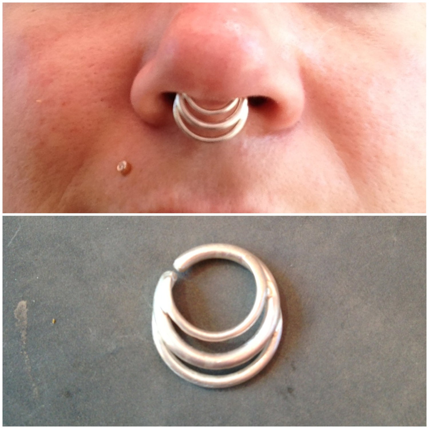 Sterling Silver Septum Ring / Jewelry