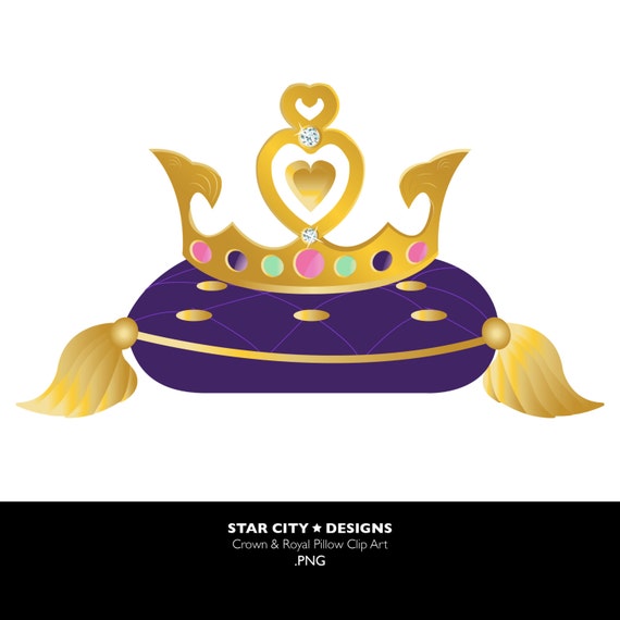 Download Crown and Royal Pillow Clip Art Set Clipart by StarCityDesigns